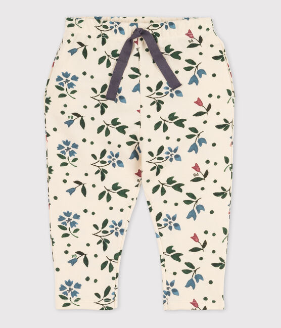 Babyhose aus Molton mit Print weiss AVALANCHE/ MULTICO