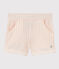 Kinder-Shorts aus Jersey für Mädchen rosa MINOIS/weiss MARSHMALLOW