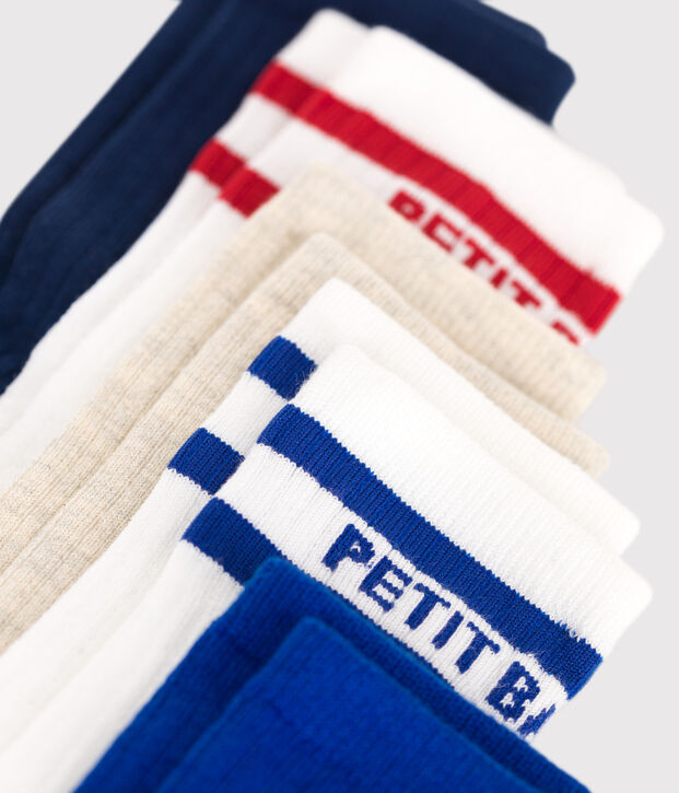 5er-Set Kinder-Socken aus Baumwolle mit Sportmotiv vielfarbig