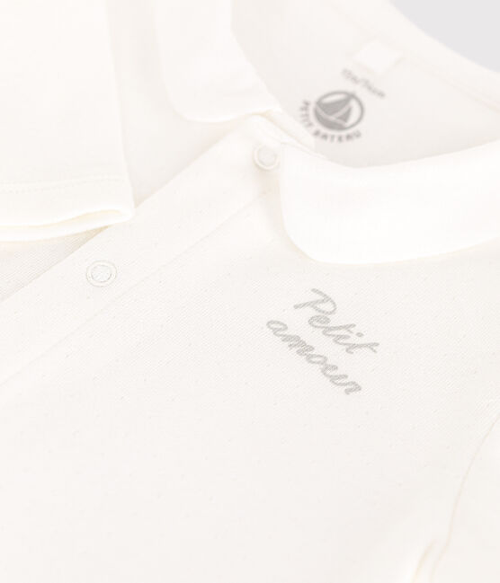 Strampler aus Doppeljersey weiss MARSHMALLOW