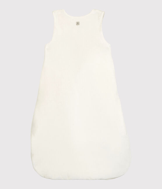 Baby-Schlafsack aus Bio-Baumwoll-Velours mit Häschen-Motiv weiss MARSHMALLOW
