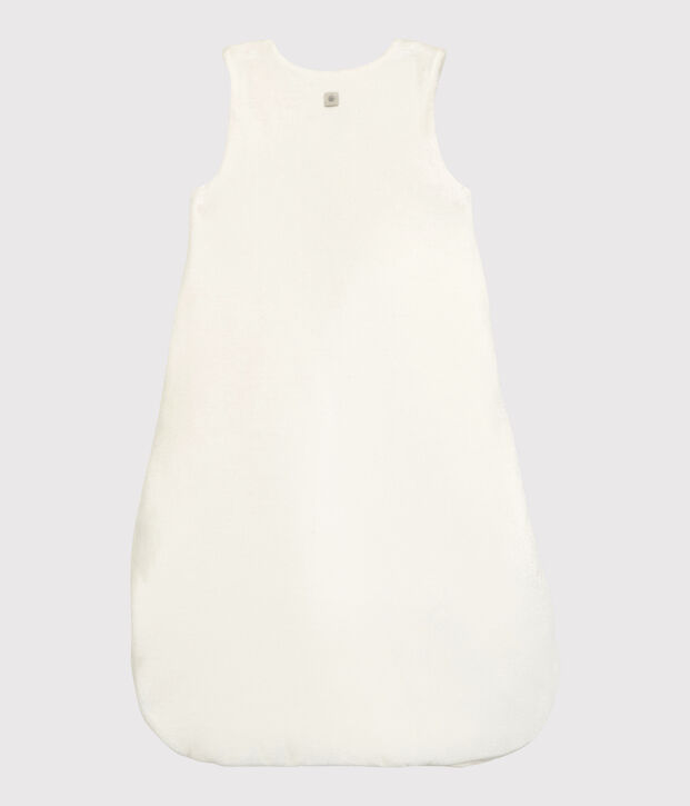 Baby-Schlafsack aus Bio-Baumwoll-Velours mit H&auml;schen-Motiv weiss