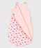 Bedruckter Babyschlafsack aus Baumwolle rosa MINOIS/weiss MULTICO
