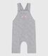 Langbeinige Baby-Latzhose aus einfarbigem dicken Jersey
