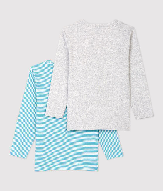 2er-Set langärmelige T-Shirts aus Bio-Baumwolle für Jungen variante 1