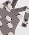 Lange Baby-Latzhose aus Molton mit Schafprint BONGRIS/ MULTICO