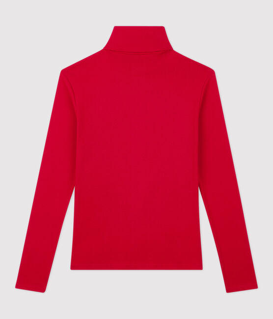 Klassisches Rollkragenshirt aus Baumwolle für Damen rot TERKUIT