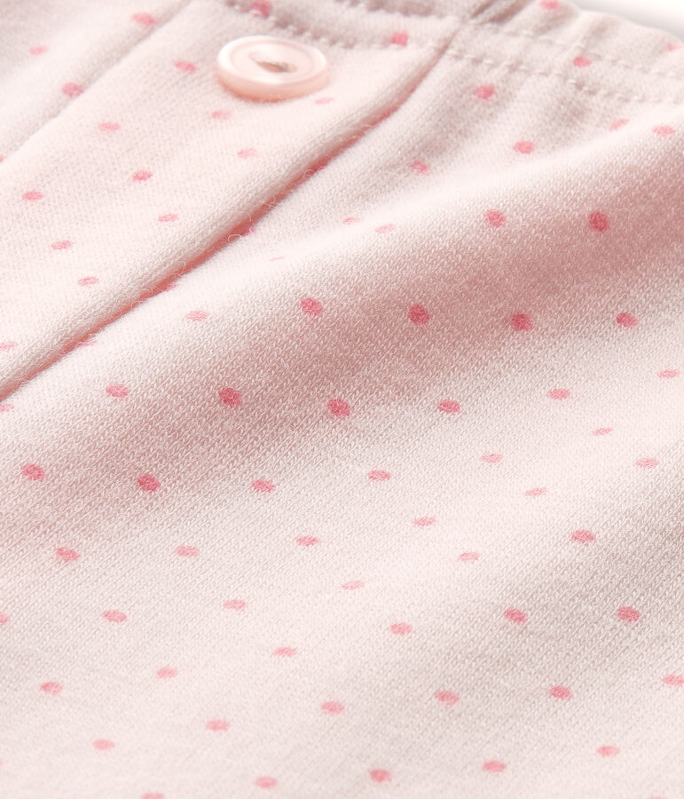 M&auml;dchen-Leggings aus Wolle/Baumwolle rosa/rosa