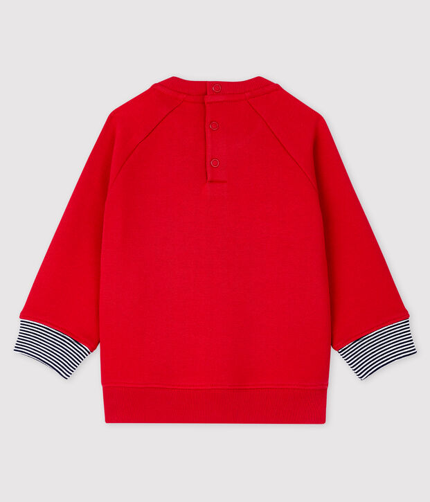 Gemustertes Baby-Sweatshirt f&uuml;r Jungen rot