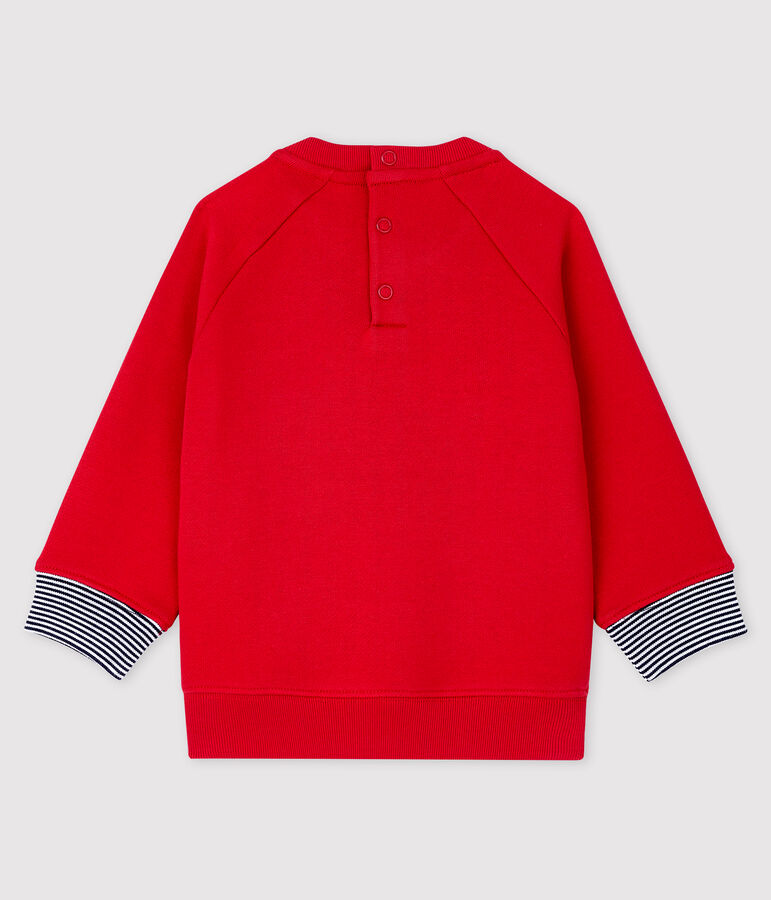 Gemustertes Baby-Sweatshirt f&uuml;r Jungen rot