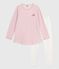 Kinder-Nachthemd und Leggings aus Nicki rosa JOLI/weiss MULTICO