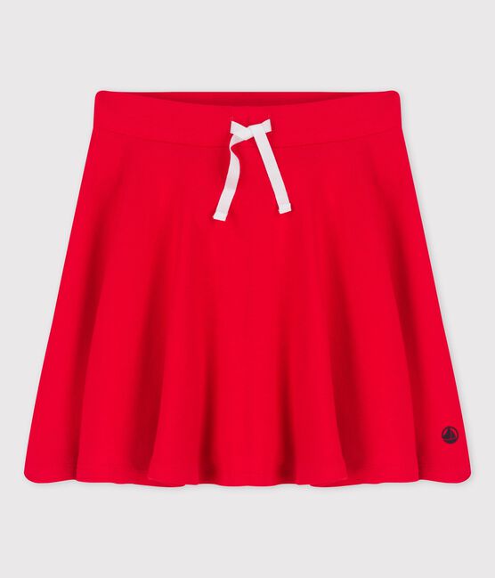 Kinderrock aus Bio-Baumwolle für Mädchen rot PEPS