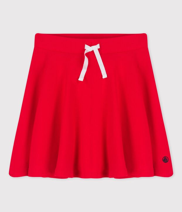 Kinderrock aus Bio-Baumwolle f&uuml;r M&auml;dchen rot