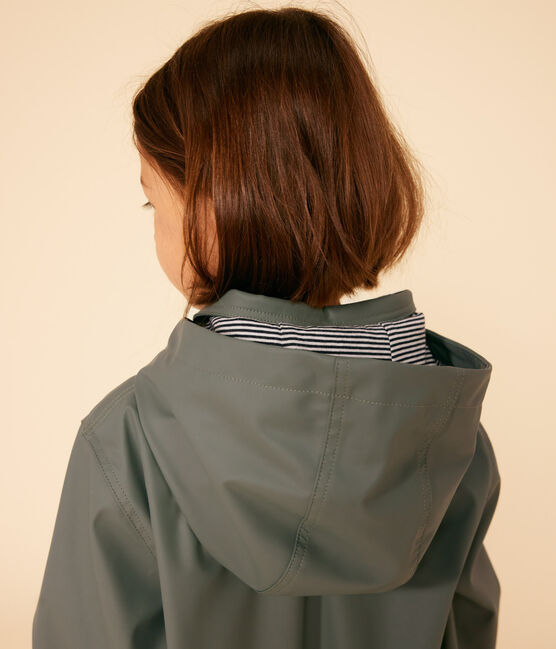 Kurze Regenjacke Kinder/Mädchen grün THUYA