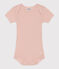 Kurzärmeliger Baby-Body aus Ajour-Strick rosa SALINE