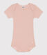 Kurzärmeliger Baby-Body aus Ajour-Strick
