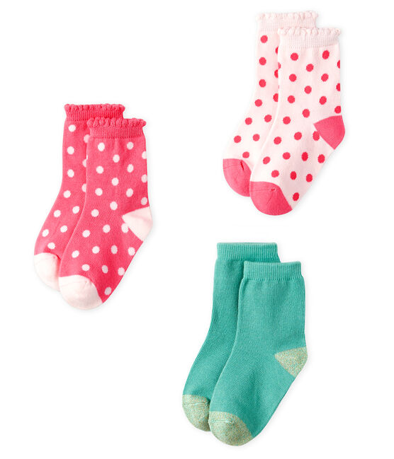 3er-Set Babystrümpfe Mädchen variante 2