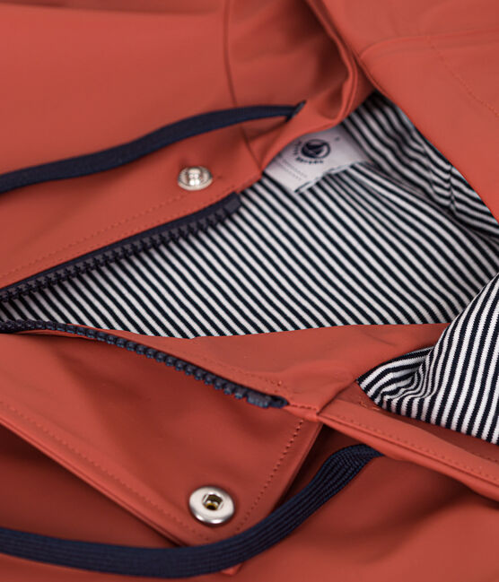 Klassische Damen/Herren-Regenjacke braun FAMEUX