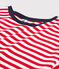 Damen-T-Shirt DAS BOXY aus Baumwolle rot PEPS/weiss MARSHMALLOW