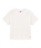 Kurzärmeliges Kinder-T-Shirt Mädchen weiss MARSHMALLOW
