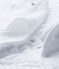 Unisex-Baby-Strampler aus bedrucktem, gedoppeltem Jersey weiss ECUME