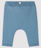 Baby-Unterhose aus gestepptem Doppeljersey grau TEMPETE
