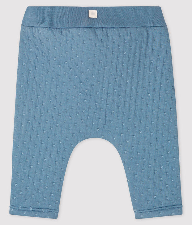 Baby-Unterhose aus gestepptem Doppeljersey grau