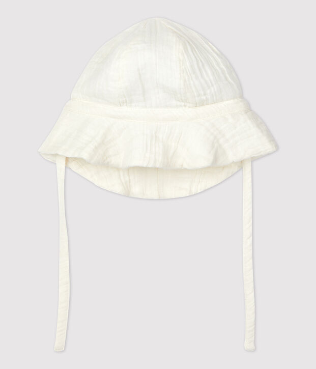 Baby-Hut aus Bio-Baumwolle weiss