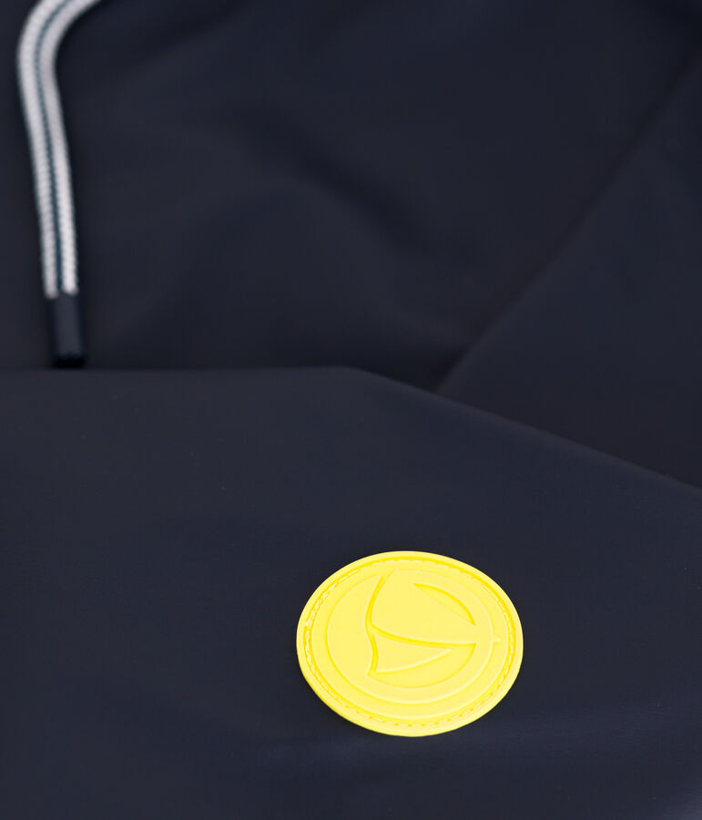 Lange Damen-Regenjacke zweifarbig blau SMOKING