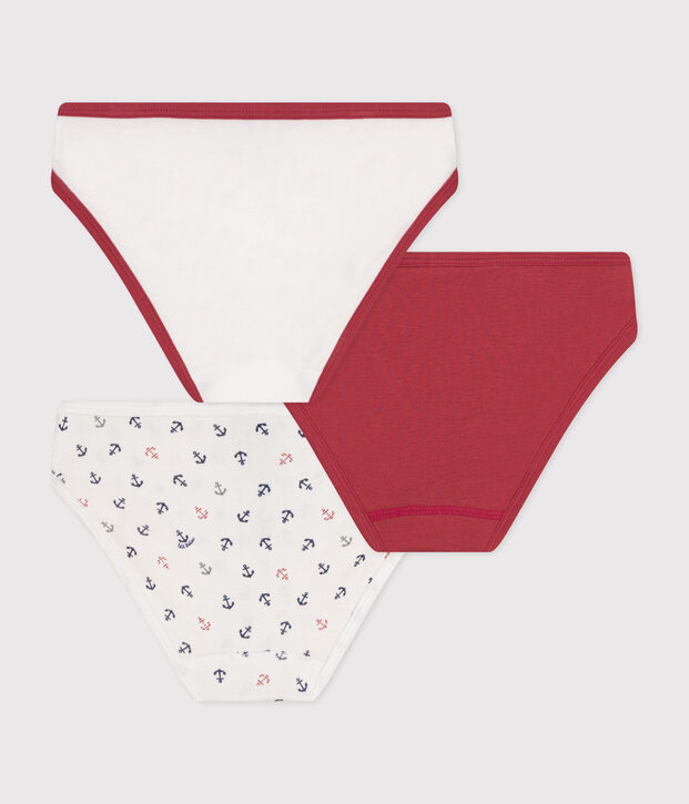 3er-Set Slips f&uuml;r M&auml;dchen aus Baumwolle vielfarbig