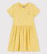 Kurzärmeliges Kleid aus Baumwolle für Mädchen