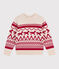 Kinder-Pullover aus Wolle und Baumwolle mit Muster rot AVALANCHE/ TERKUIT