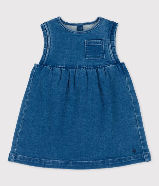 Babykleid aus umweltverträglichem Denim blau BLEU DELAVE