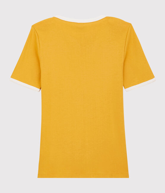 Damen-T-Shirt aus Baumwolle gelb BOUDOR
