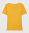 Damen-T-Shirt aus Baumwolle gelb BOUDOR