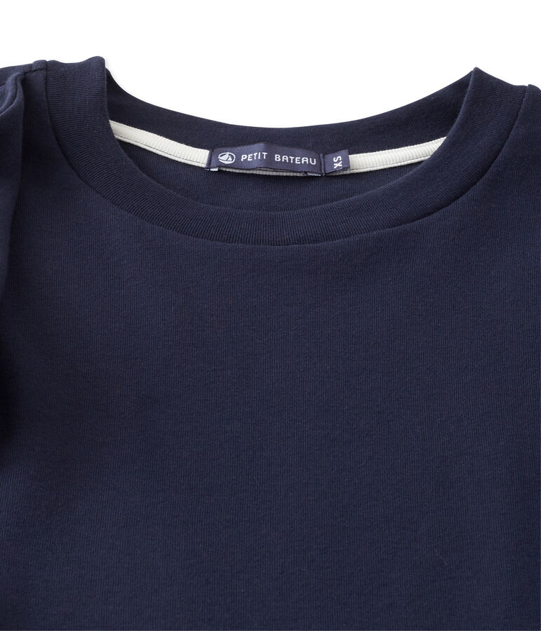 Top femme sans manches &agrave; volant blau