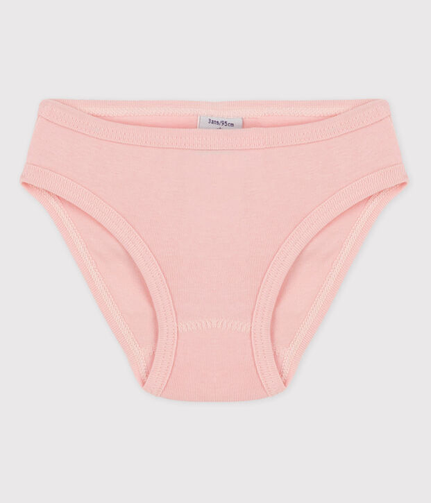 3er-Set Slips aus Baumwolle mit Blumenmuster f&uuml;r M&auml;dchen rosa