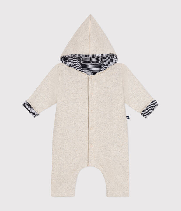 Langer, wattierter Baby-Overall mit Kapuze aus Baumwolle MONTELIMAR CHINE