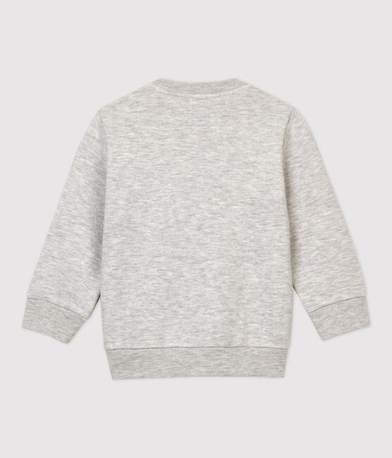Baby-Sweatshirt aus Molton. grau BELUGA CHINE