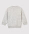 Baby-Sweatshirt aus Molton. grau BELUGA CHINE