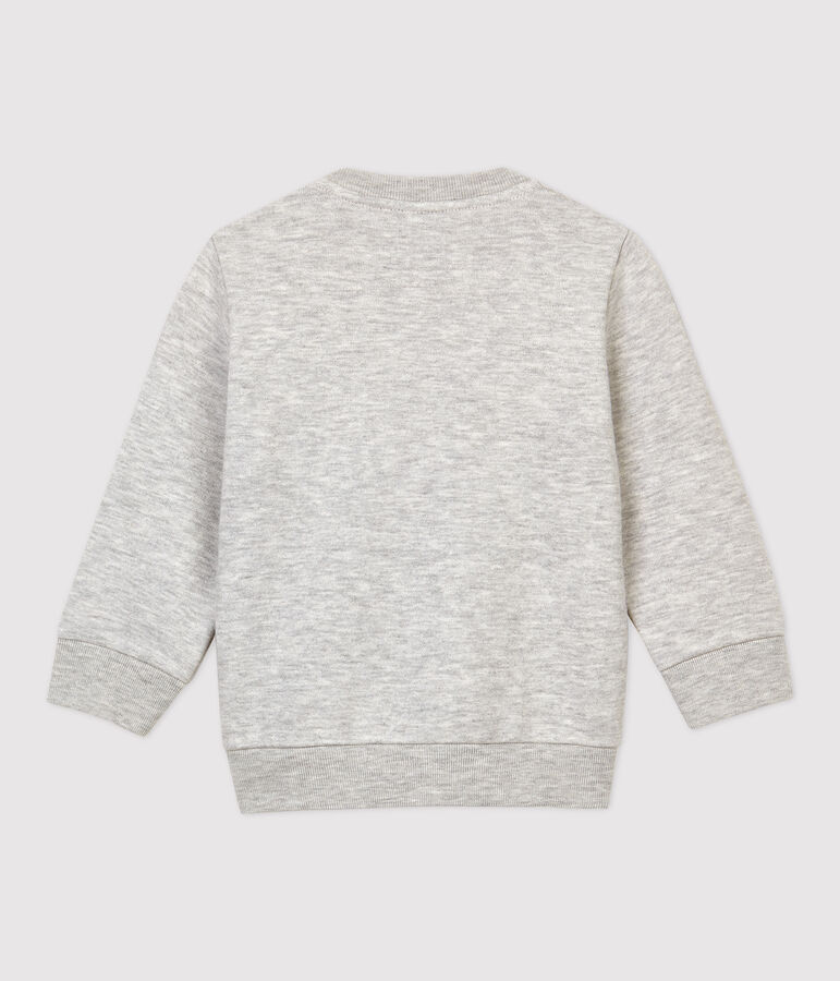 Baby-Sweatshirt aus Molton. grau
