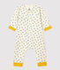 Langer Baby-Overall aus Wolle/Bio-Baumwolle mit farbigem Sternenmuster