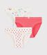 Set mit 3 Unterhosen mit Blumen-Print für kleine Mädchen