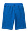 Bedruckte Jungen-Bermudashorts aus schwerem Jersey blau PERSE/blau SMOKING