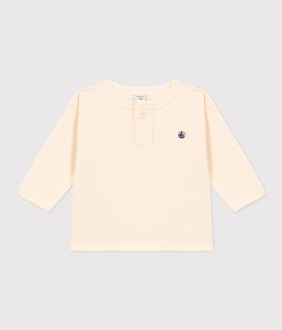 Langärmeliges Baby-T-Shirt aus Jersey naturfarben AVALANCHE