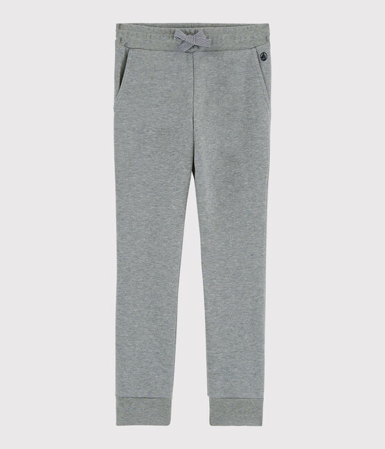 Kinderhose aus Molton für Jungen grau SUBWAY CHINE