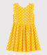 Kurzärmeliges Kinder-Kleid aus Leinen für Mädchen