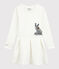 Baby-Kleid für Mädchen Petit Bateau x Deyrolle weiss MARSHMALLOW