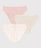 3er-Set Slips aus Baumwolle mit Blumenmuster für Mädchen variante 1