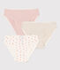 3er-Set Slips aus Baumwolle mit Blumenmuster für Mädchen